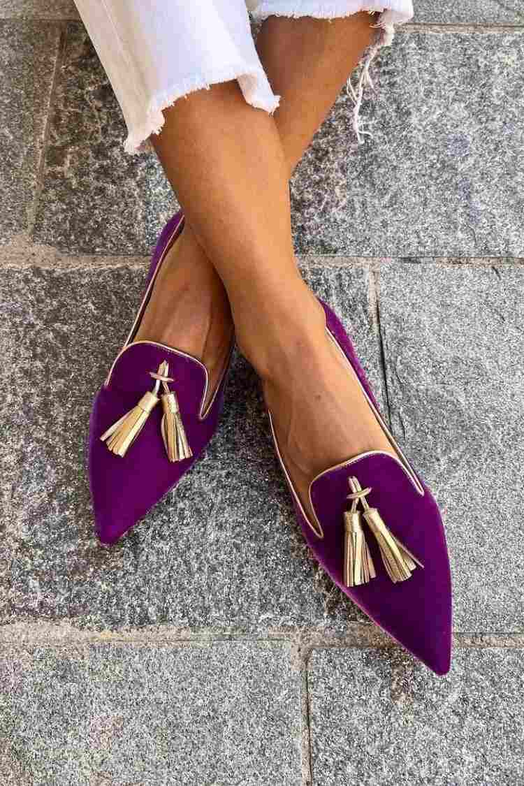 Orthopädische Damen-Loafer mit Quasten