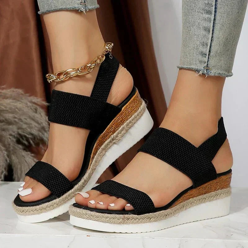 Orthopädische Damen-Sandalen mit offener Zehenpartie