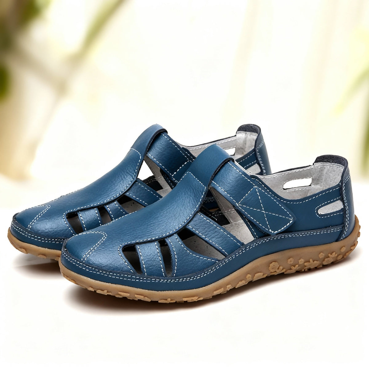Orthopädische Retro-Sandalen | Rutschfest