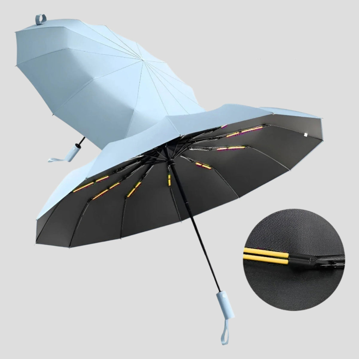 Klappbarer Regenschirm – Winddicht und UV-Schutz | Kompakt und langlebig