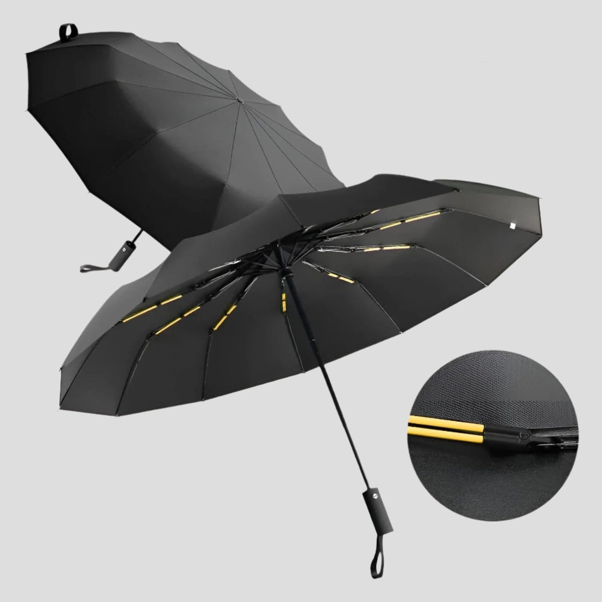 Klappbarer Regenschirm – Winddicht und UV-Schutz | Kompakt und langlebig