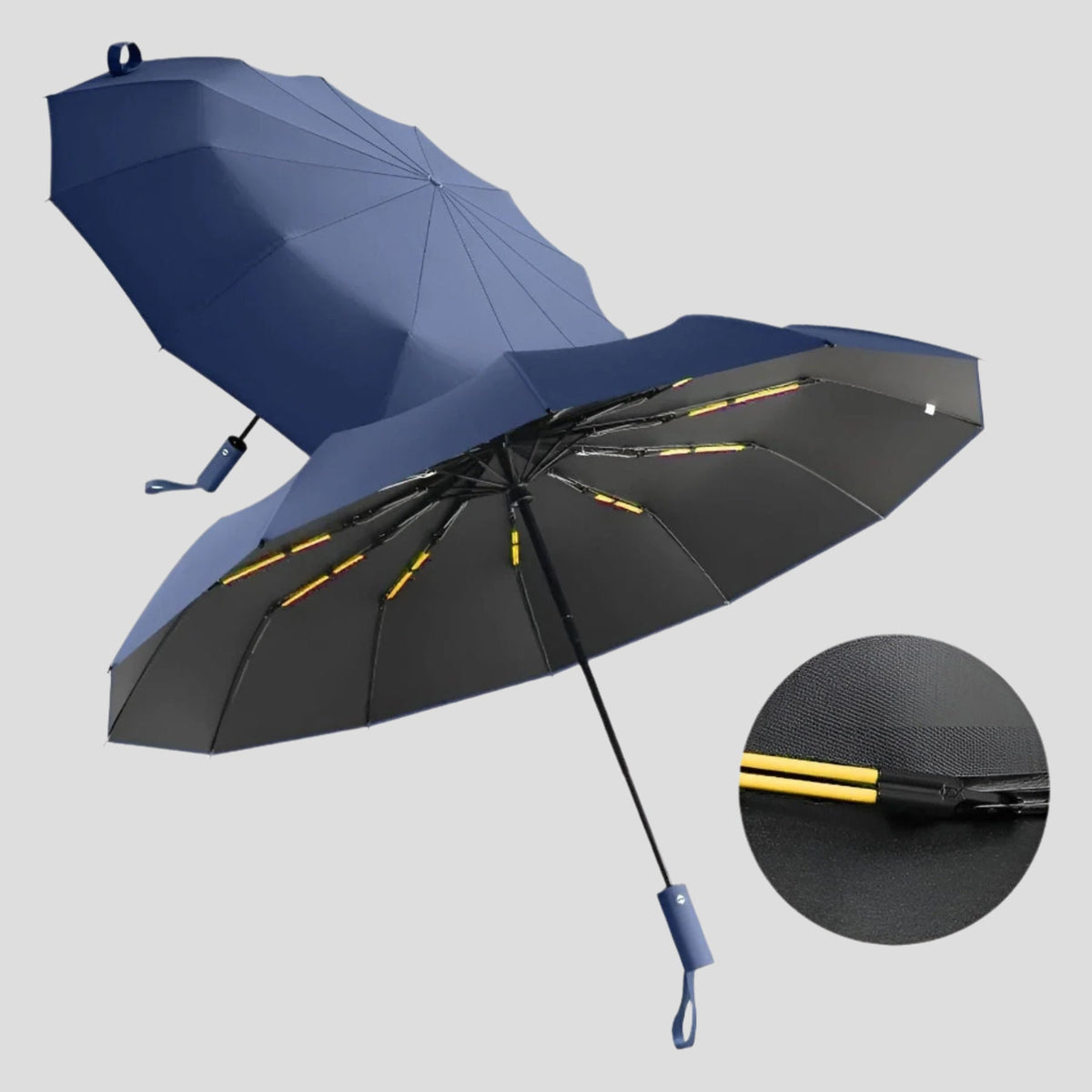Klappbarer Regenschirm – Winddicht und UV-Schutz | Kompakt und langlebig