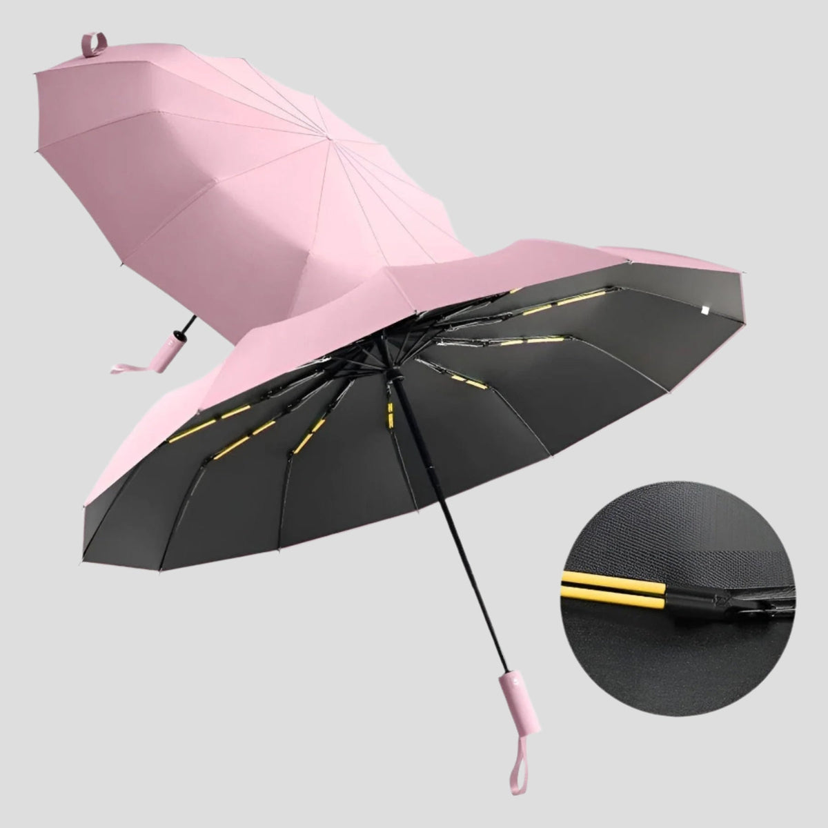 Klappbarer Regenschirm – Winddicht und UV-Schutz | Kompakt und langlebig