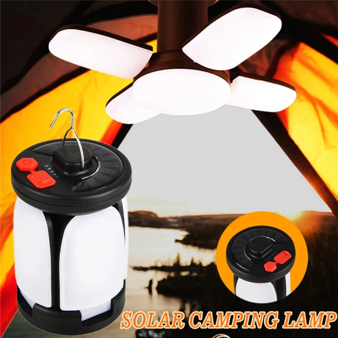 Faltbare Solar-USB-Campinglaterne