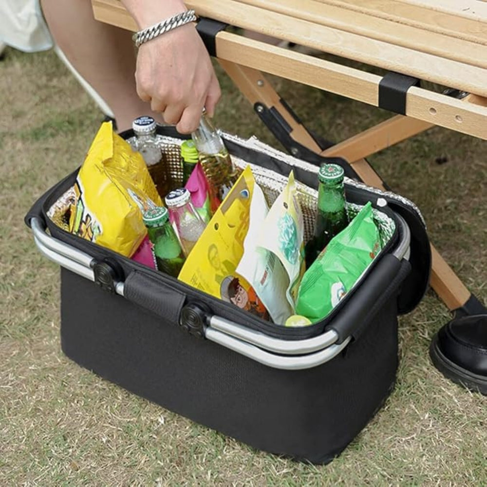 Faltbarer, auslaufsicherer Picknickkorb