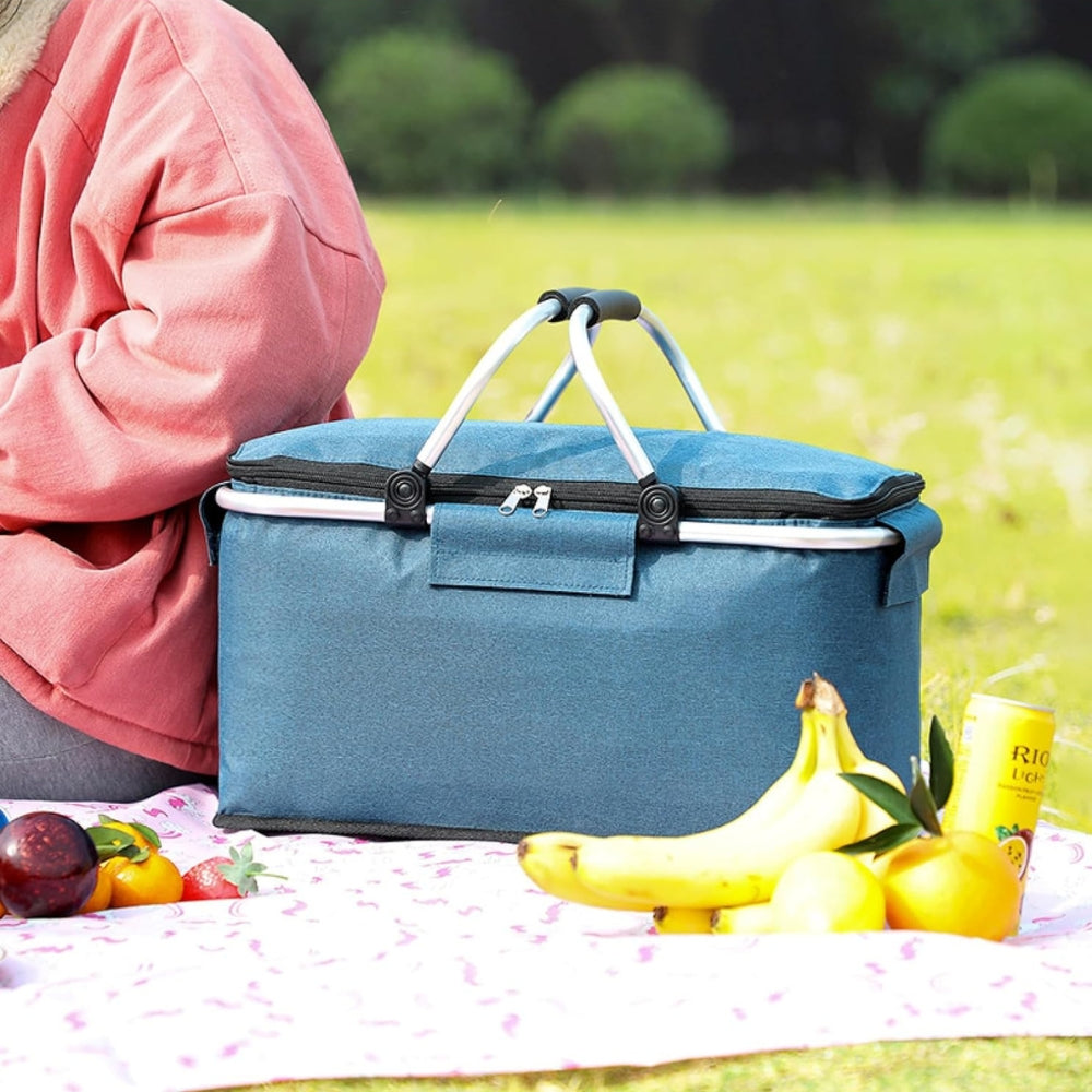 Faltbarer, auslaufsicherer Picknickkorb