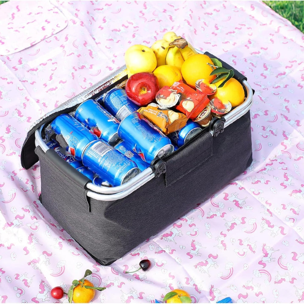 Faltbarer, auslaufsicherer Picknickkorb