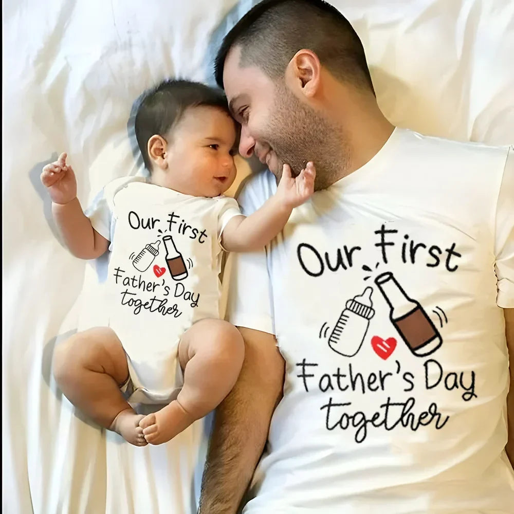 Passendes Papa-Baby-Set für den ersten Vatertag