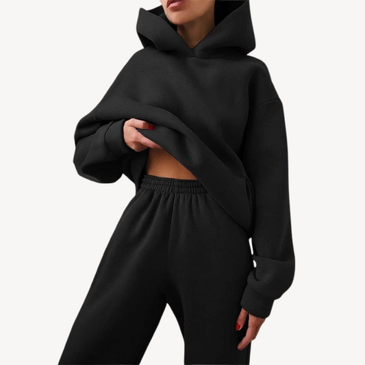 Oversized Kapuzenpullover und Jogginghose Set | Damenmode für Freizeit und Entspannung