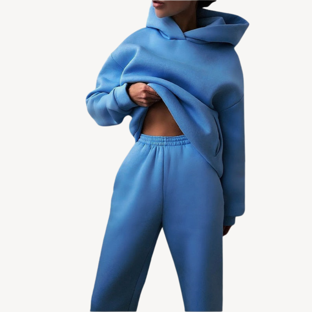 Oversized Kapuzenpullover und Jogginghose Set | Damenmode für Freizeit und Entspannung