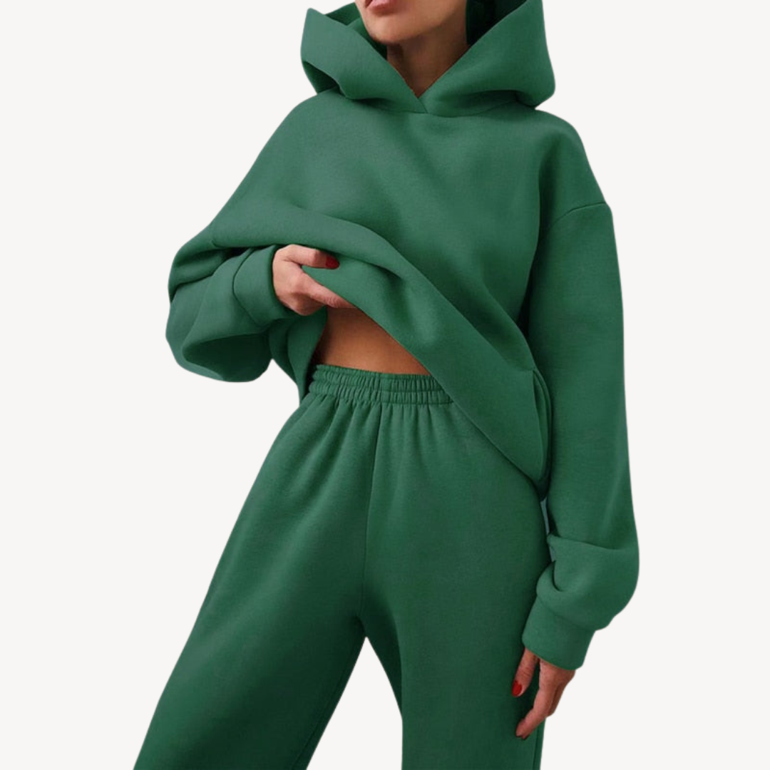 Oversized Kapuzenpullover und Jogginghose Set | Damenmode für Freizeit und Entspannung