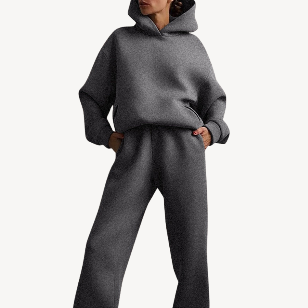 Oversized Kapuzenpullover und Jogginghose Set | Damenmode für Freizeit und Entspannung