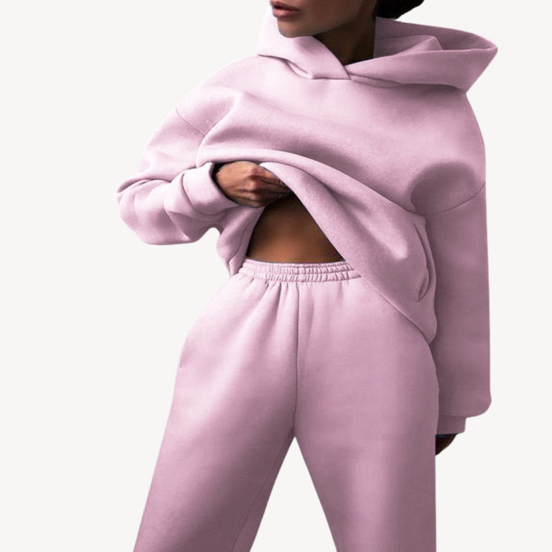 Oversized Kapuzenpullover und Jogginghose Set | Damenmode für Freizeit und Entspannung