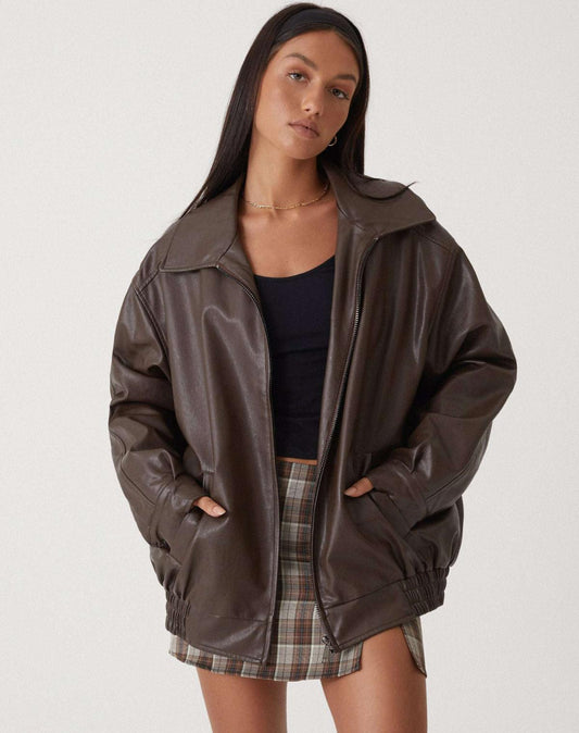 Oversized Damen-Bomberjacke