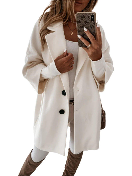 Oversized Damen-Kokonmantel