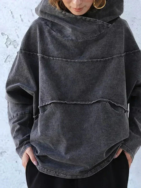 Oversized Damen-Kapuzenpullover