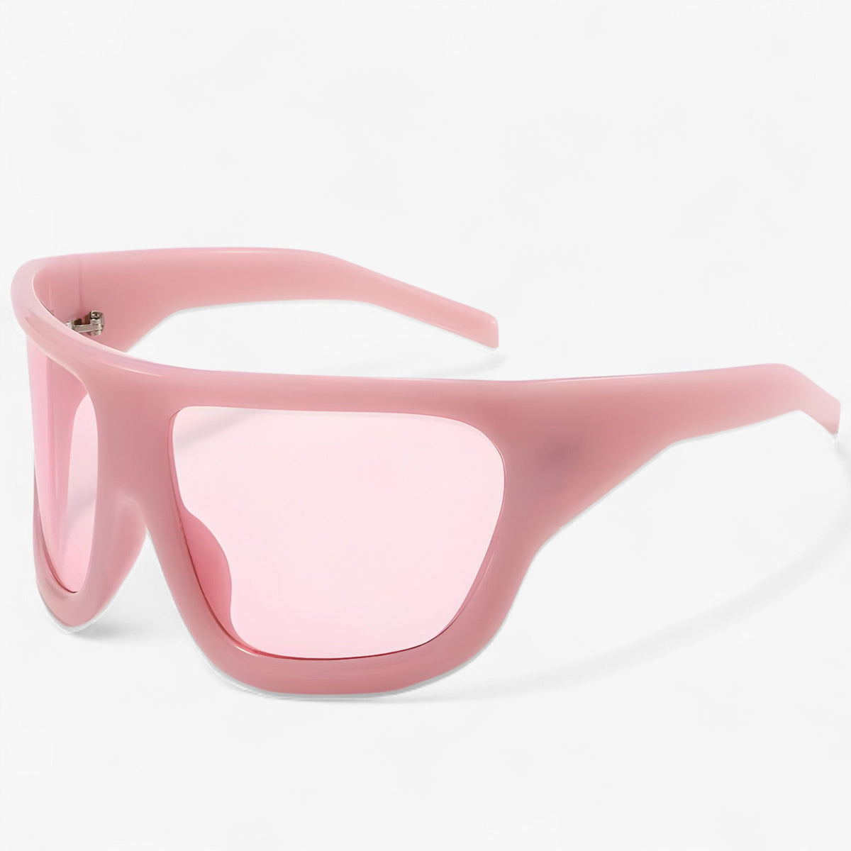 Oversized Steampunk-Sportsonnenbrille mit geschwungenem Design