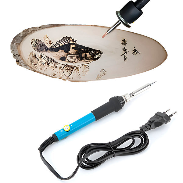 Brandmalkolben Set - DIY Brandmalerei Set für kreative Arbeiten mit mehreren austauschbaren Spitzen