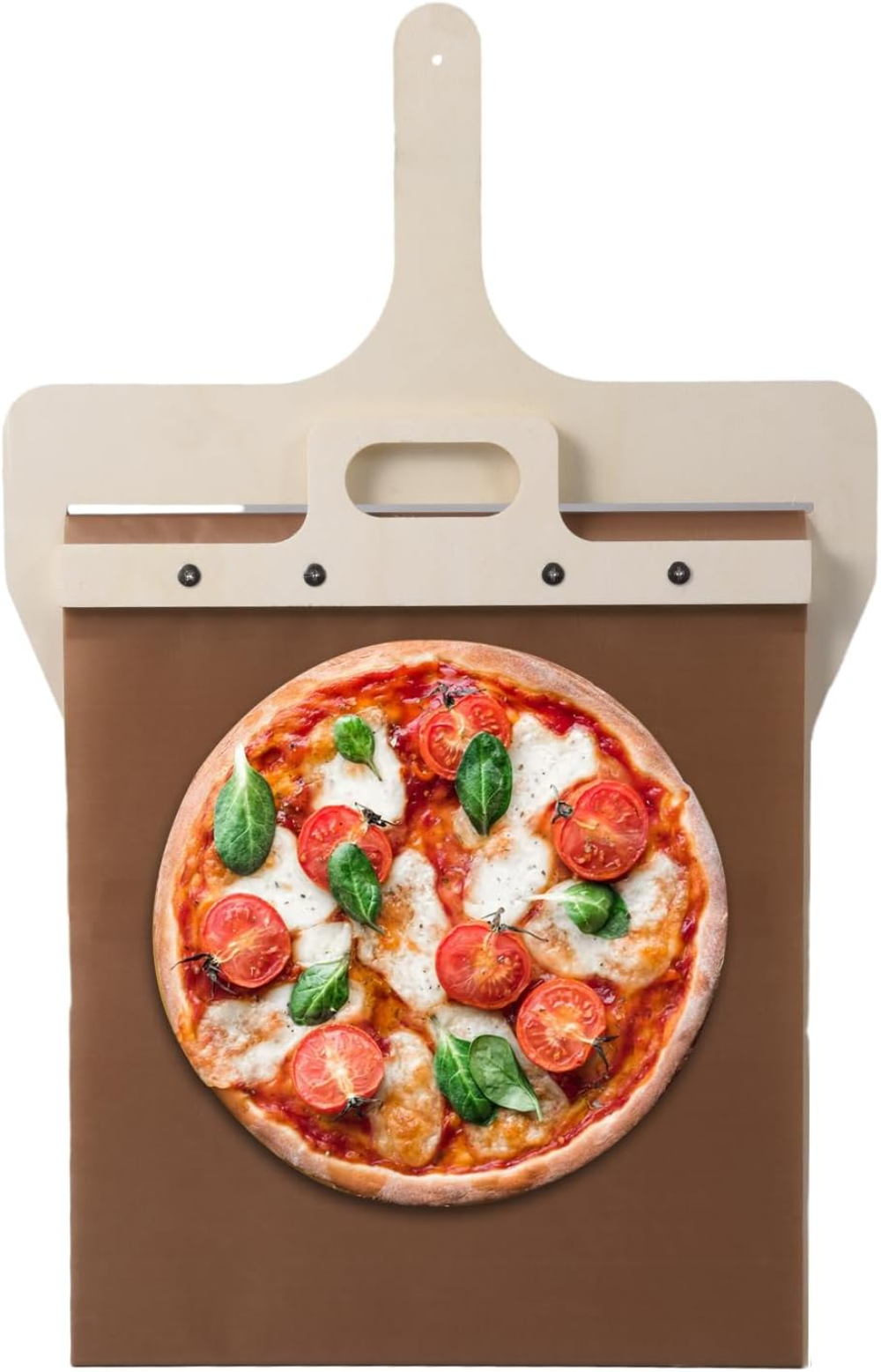 Pizzaschieber: Hochwertiger, Antihaftbeschichteter Gleitender Pizzaschieber Küchenhelfer