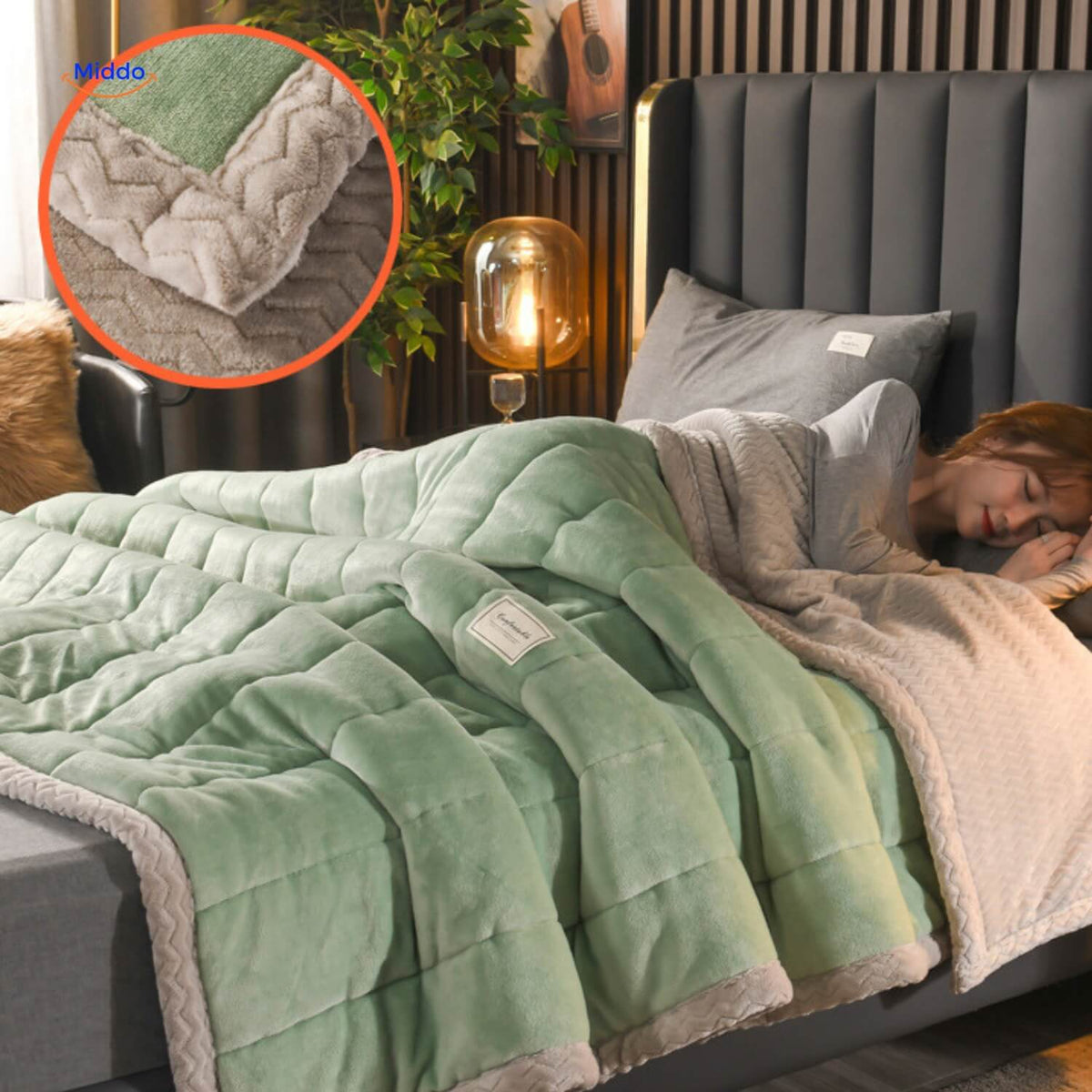 Plüsch-Wolldecke | Warm und bequem, ideal für den Winter