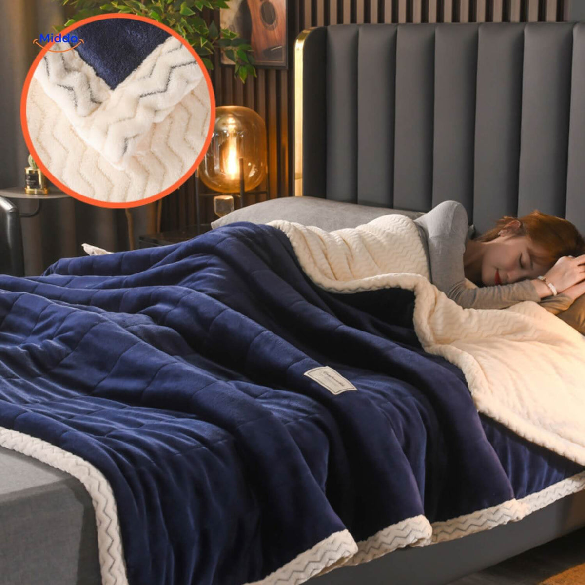 Plüsch-Wolldecke | Warm und bequem, ideal für den Winter