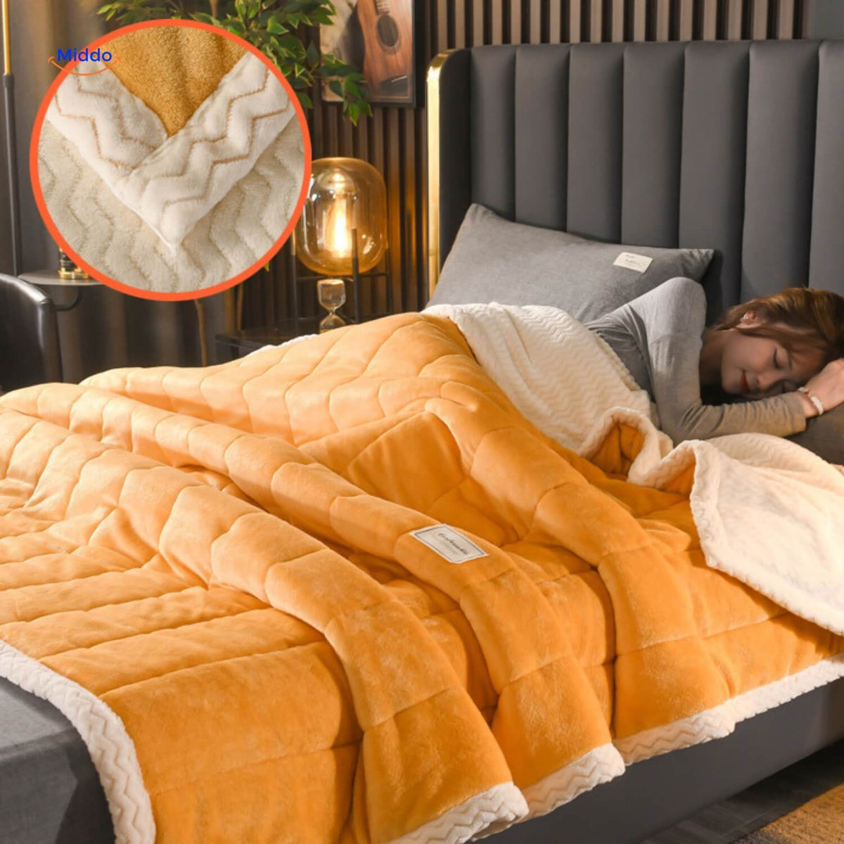Plüsch-Wolldecke | Warm und bequem, ideal für den Winter