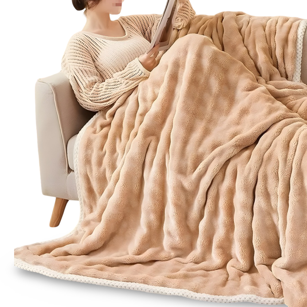 Plüsch-Winterdecke – doppelseitige, ultraweiche Decke für Sofa und Bett