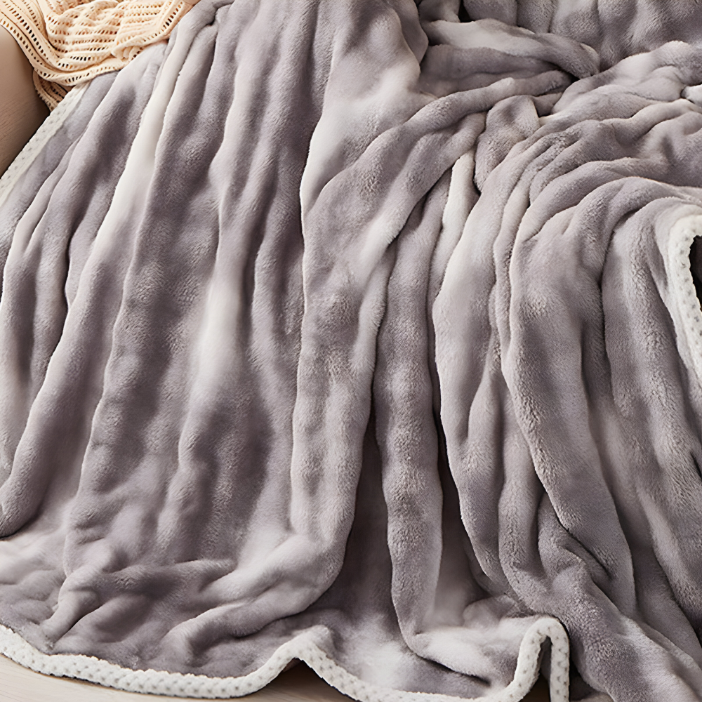 Plüsch-Winterdecke – doppelseitige, ultraweiche Decke für Sofa und Bett