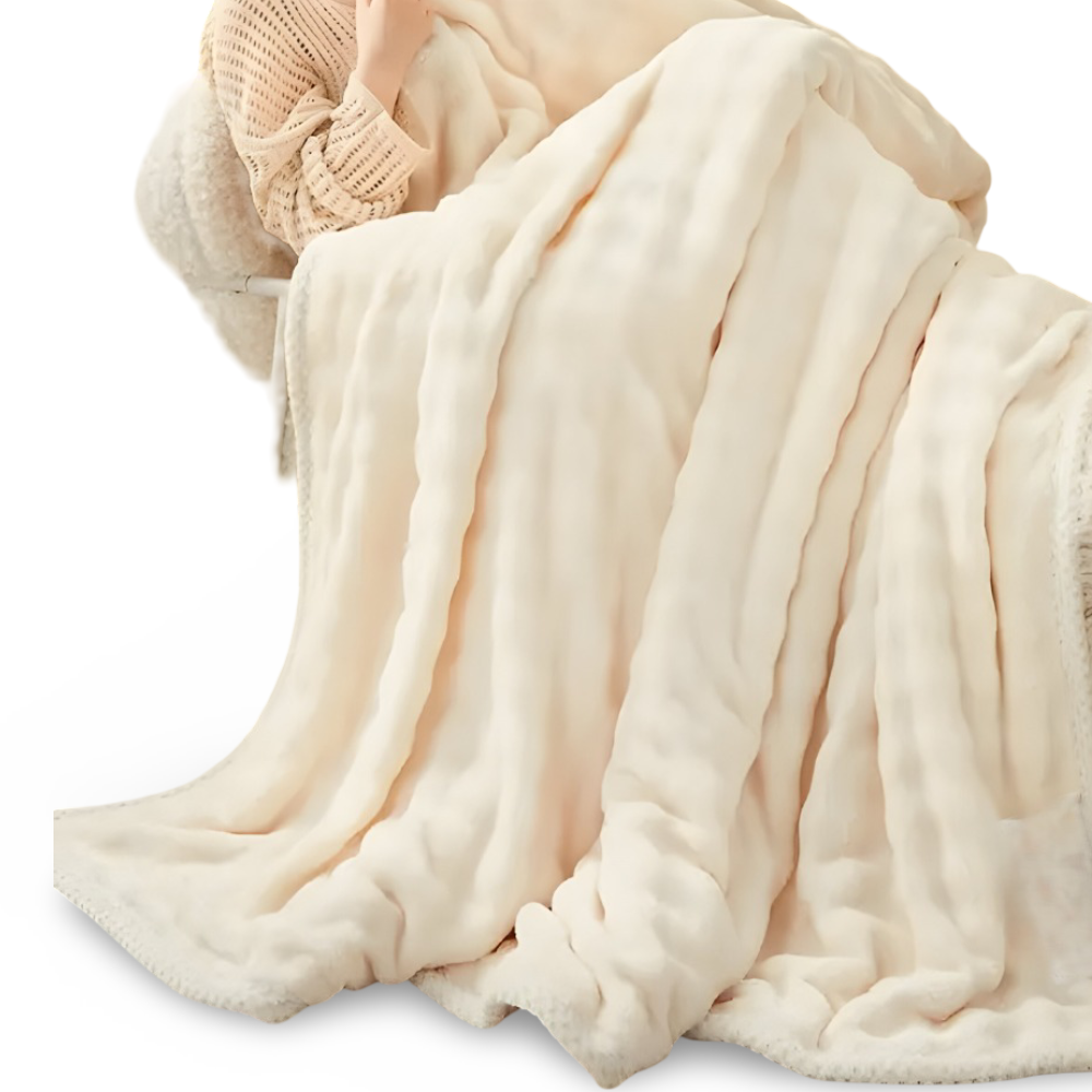 Plüsch-Winterdecke – doppelseitige, ultraweiche Decke für Sofa und Bett