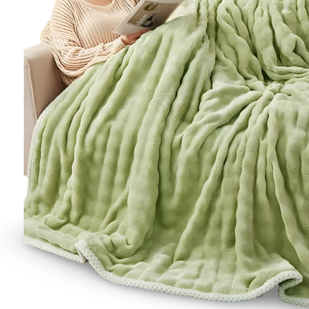 Plüsch-Winterdecke – doppelseitige, ultraweiche Decke für Sofa und Bett