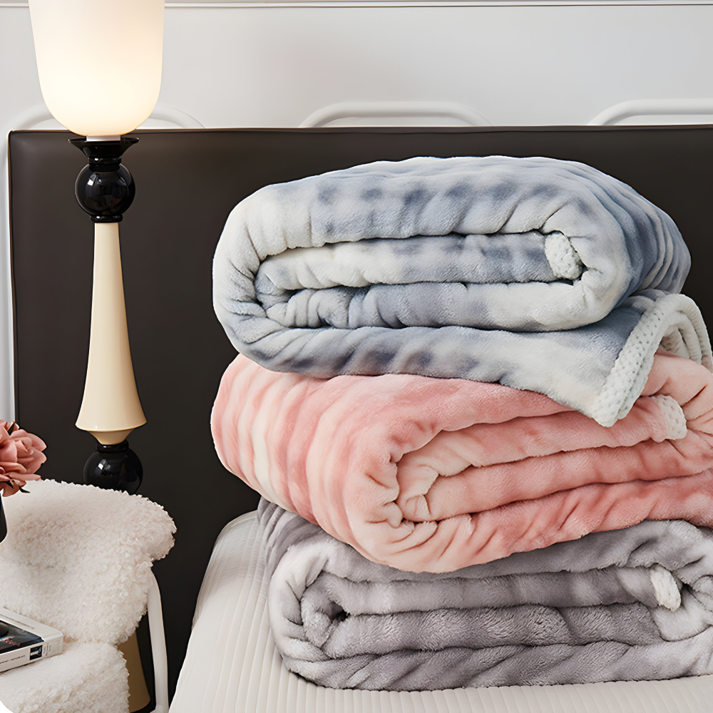 Plüsch-Winterdecke – doppelseitige, ultraweiche Decke für Sofa und Bett