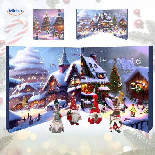 Adventskalender mit Plüschwichteln | Weihnachtsgeschenk