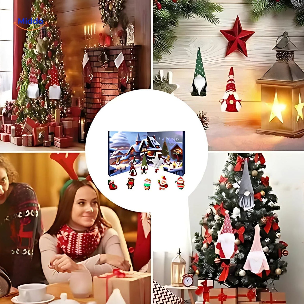 Adventskalender mit Plüschwichteln | Weihnachtsgeschenk