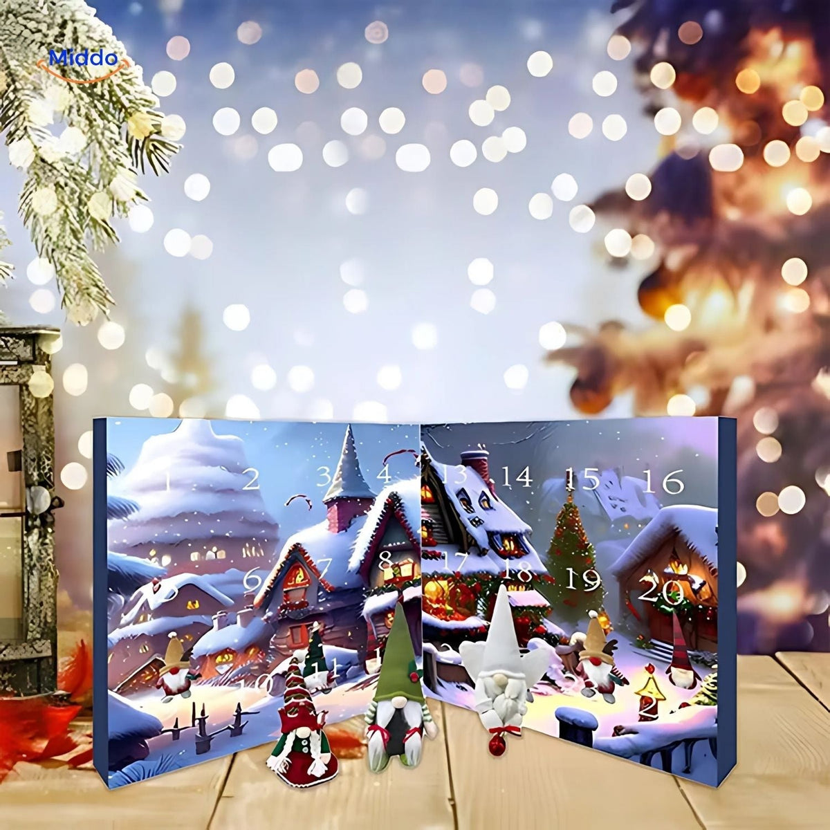 Adventskalender mit Plüschwichteln | Weihnachtsgeschenk