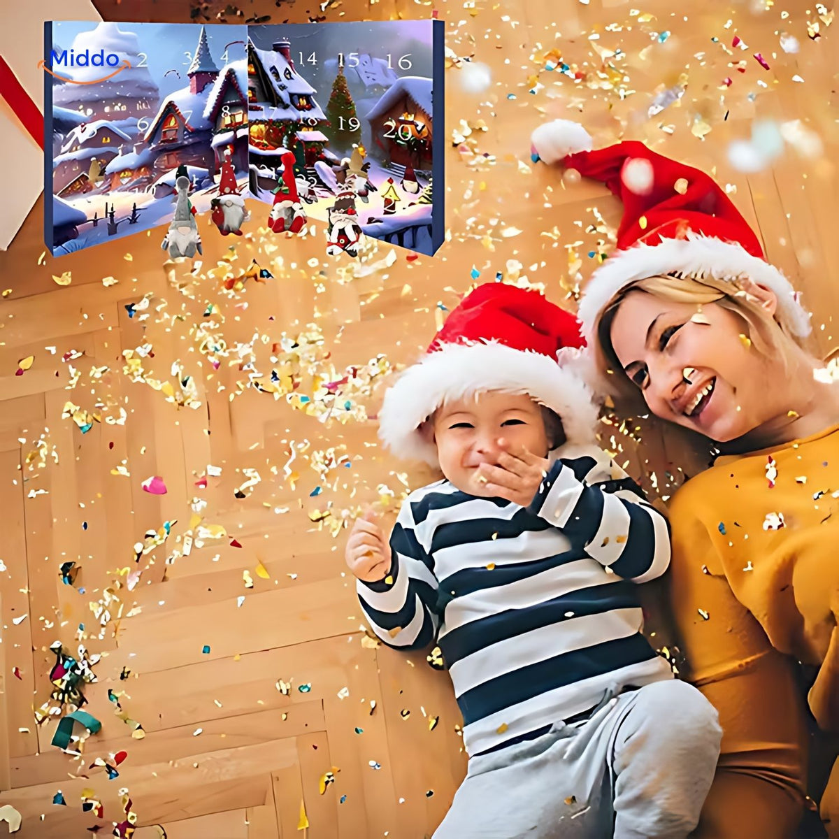 Adventskalender mit Plüschwichteln | Weihnachtsgeschenk