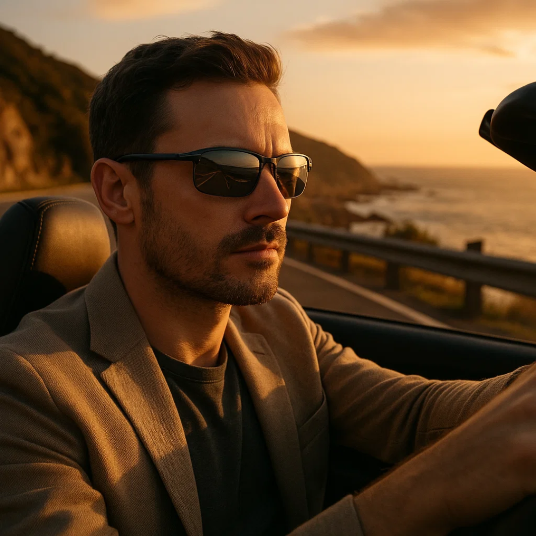Polarisierte selbsttönende Sonnenbrille