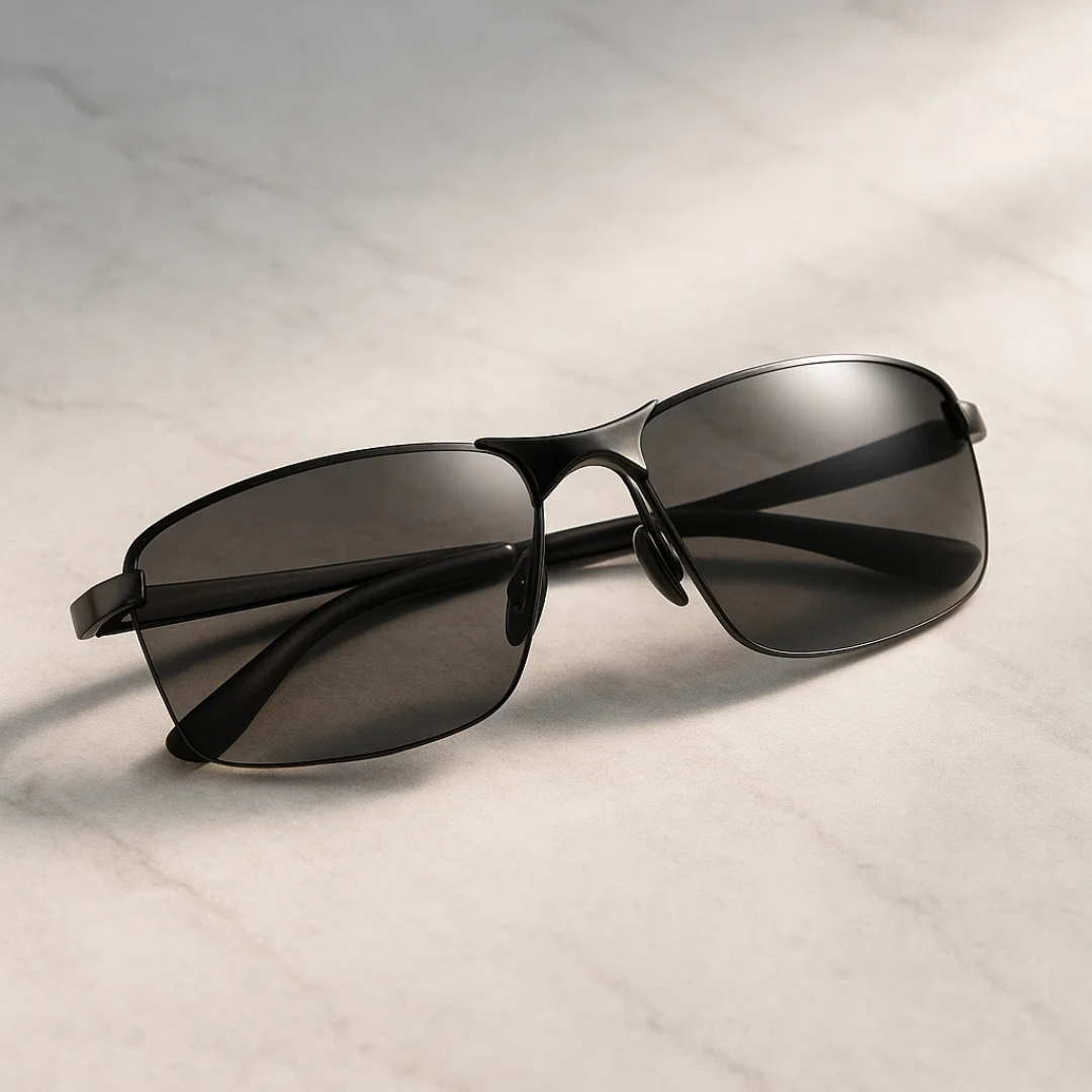 Polarisierte selbsttönende Sonnenbrille