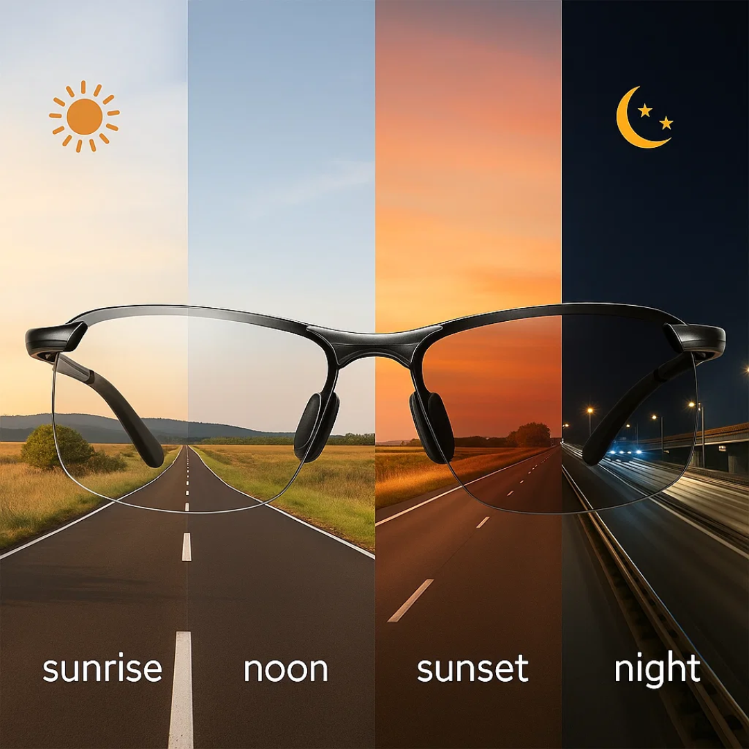 Polarisierte selbsttönende Sonnenbrille
