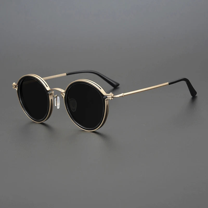 Polarisierte Sonnenbrille mit UV400-Filter und glänzendem Metallrahmen – Stilvolle Brille für den Outdoor-Bereich