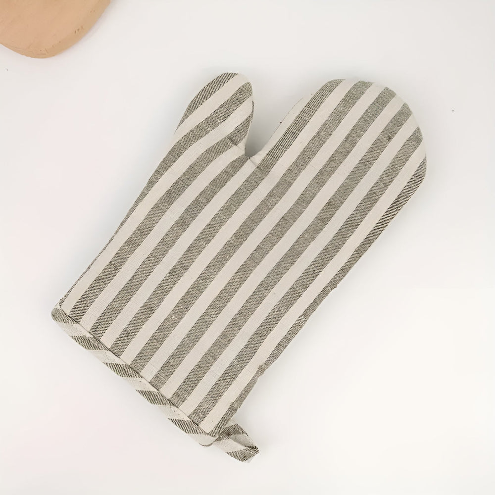 Premium gestreifter hitzebeständiger Ofenhandschuh