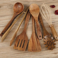 Premium Küchenhelfer aus Holz | 7-teiliges Set