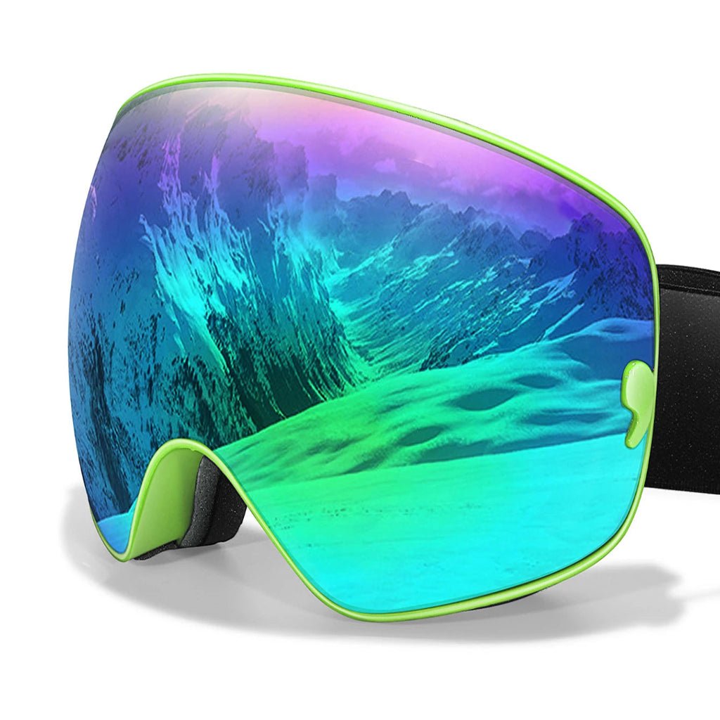 Premium-Skibrille mit Anti-Beschlag-Beschichtung, UV400-Schutz und Nachtsichtglas