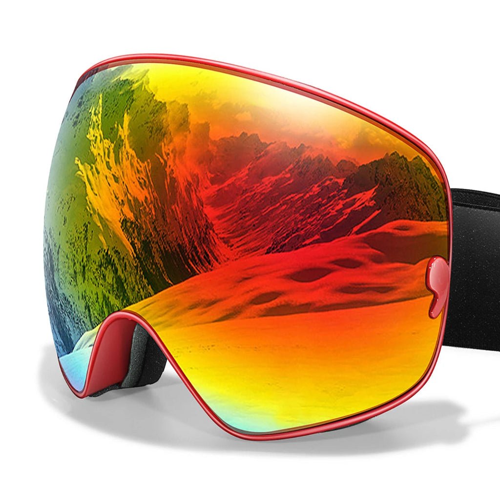 Premium-Skibrille mit Anti-Beschlag-Beschichtung, UV400-Schutz und Nachtsichtglas
