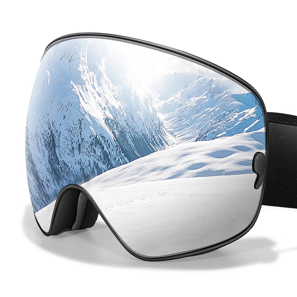 Premium-Skibrille mit Anti-Beschlag-Beschichtung, UV400-Schutz und Nachtsichtglas