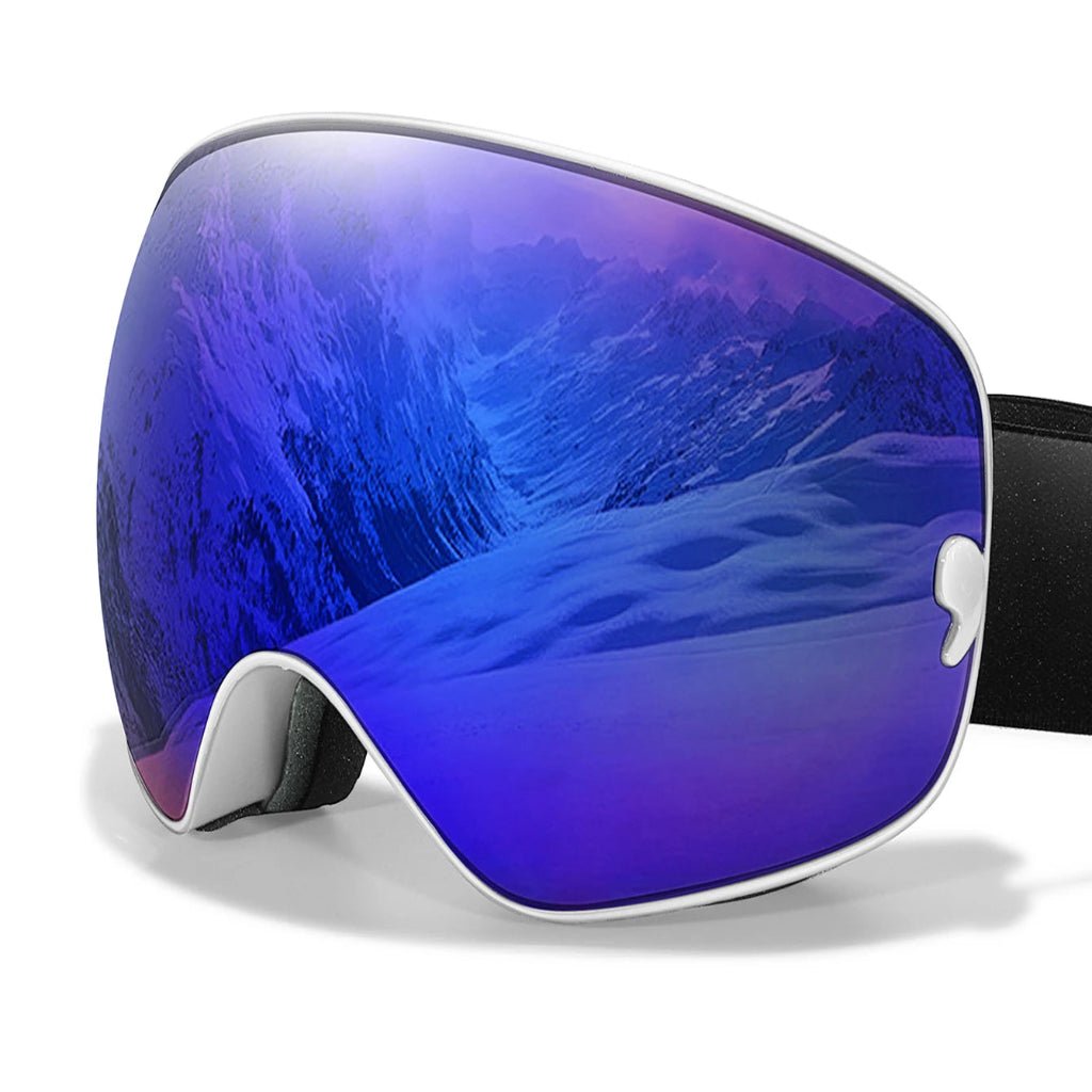 Premium-Skibrille mit Anti-Beschlag-Beschichtung, UV400-Schutz und Nachtsichtglas