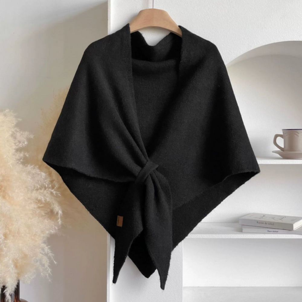 Weicher dreieckiger Poncho Schal Umhang