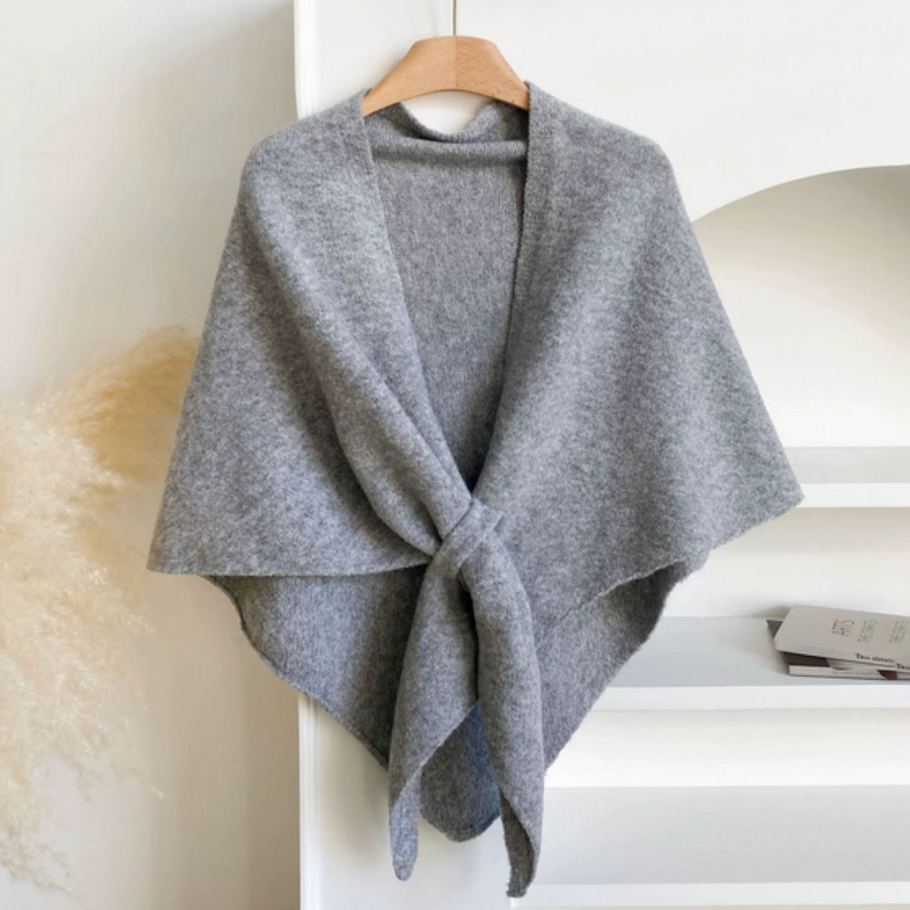Weicher dreieckiger Poncho Schal Umhang