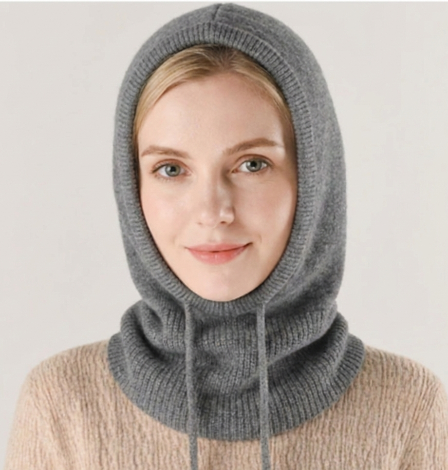 Weiche Strickmütze aus Kaschmir für den Winter und kaltes Wetter