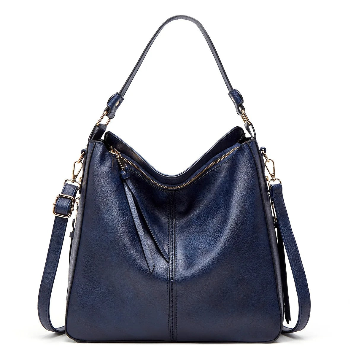 Weiche Schultertasche mit zeitloser Silhouette