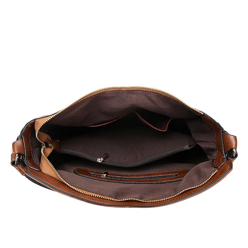 Weiche Schultertasche mit zeitloser Silhouette